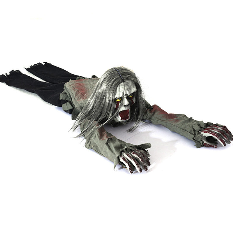 Halloween Decorations Crawling Ghost Voice Control Horror Layout