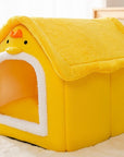 Foldable Dog House Pet Cat Bed Winter Dog Villa Sleep Kennel Removable Nest Warm Enclosed Cave Sofa Pets Supplies