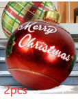 Christmas Ornament Ball Outdoor Pvc 60CM Inflatable Decorated Ball PVC Giant Big Large Balls Xmas Tree Decorations Toy Ball