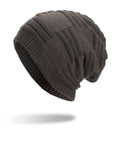 Fleece Three Stripes Knitted Beanie Hat