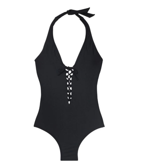 New Style Bikini Swim Fashion Sexy Solid Color One-piece Swimsuit