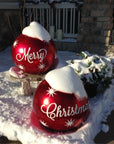 Christmas Ornament Ball Outdoor Pvc 60CM Inflatable Decorated Ball PVC Giant Big Large Balls Xmas Tree Decorations Toy Ball