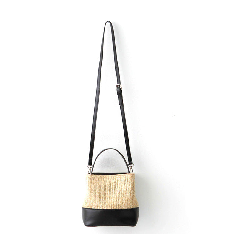 Makeup Small Square Women's Bag Woven Leather