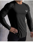 New Long Sleeve T Shirt Sport Men Gym Shirt Quick Dry Gym Fitness Training Running T Shirt Men Workout T-Shirt Bodybuilding Tops