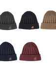 Velvet Short Cuffed Pullover Knitted Beanie Hat