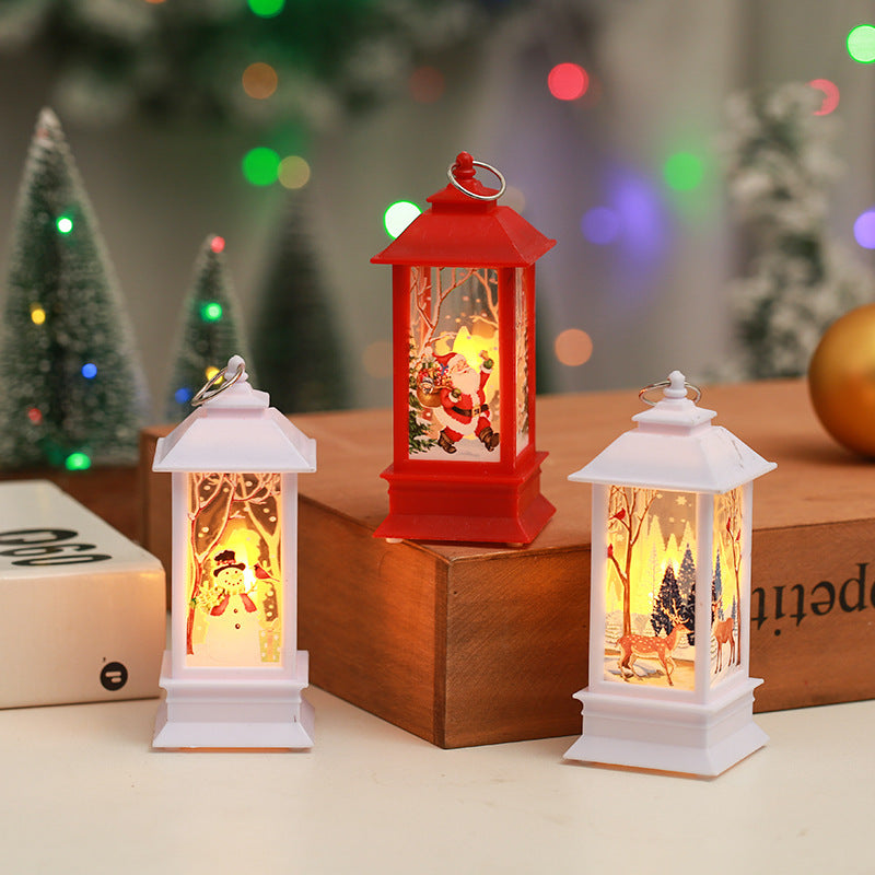 Christmas Decorations Flame Candlestick Lamp