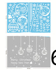 Christmas Decorations Glass Electrostatic Stickers