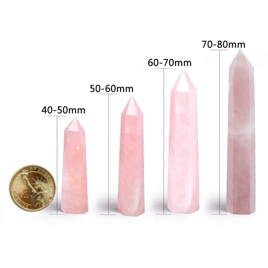 Rose Quartz Crystal Obelisk