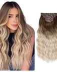 Synthetic Long Wavy Clip Hair Extensions