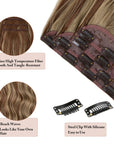 Synthetic Long Wavy Clip Hair Extensions