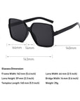 1 PC Car Motor Oversized Square Sunglasses for Women and Men UV Protection Eyeglasses Retro Big Frame Sun Glasses Fashion Shades