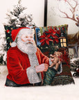 Christmas Square Pillow Cover Home Christmas Decorations