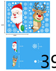 Christmas Decorations Glass Electrostatic Stickers