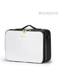 Large Capacity Leather Cosmetic Bag Portable Makeup Artist Makeup Storage Bag