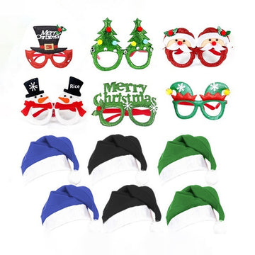 Christmas Decorations Glasses Suit