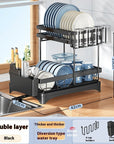 Kitchen Dish Rack Draining Rack Tableware Flat Ware Storage Rack