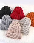 Winter Mohair Women Fleece Knitted Beanie