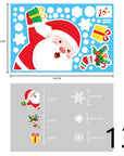 Christmas Decorations Glass Electrostatic Stickers