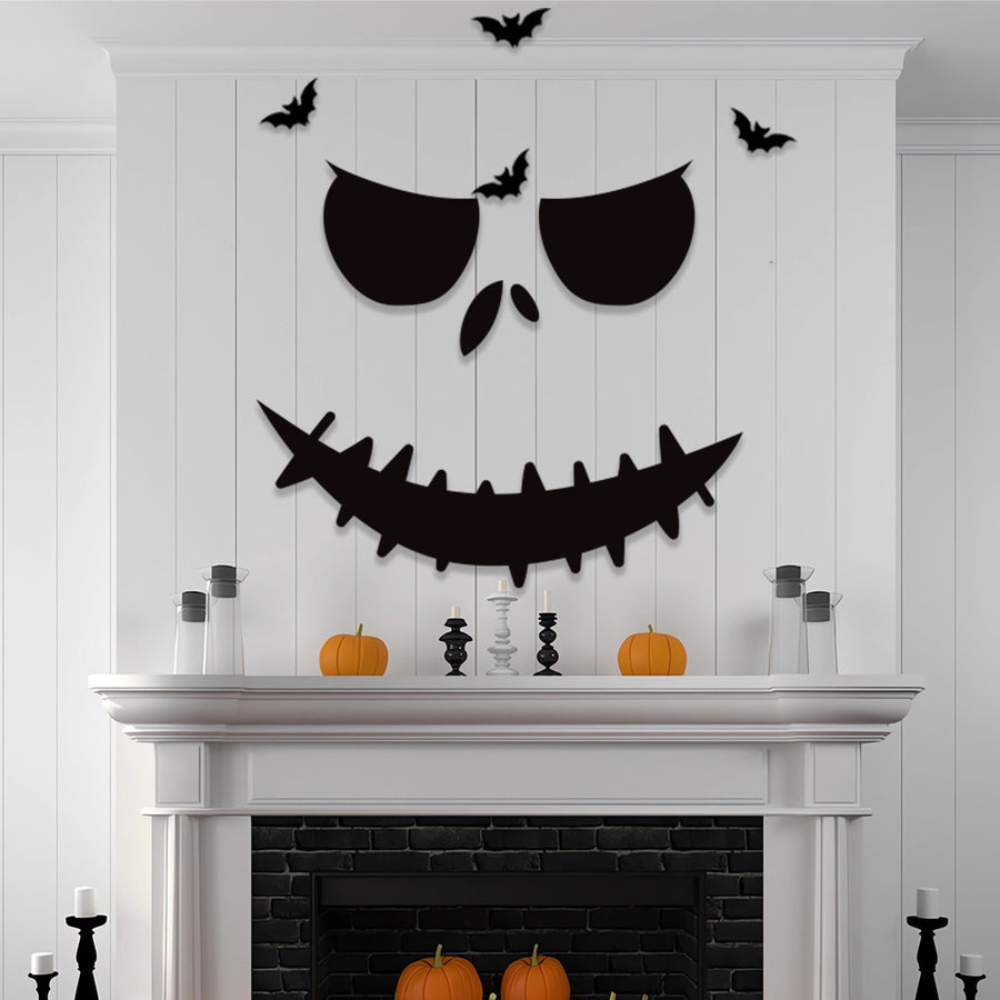 Halloween Decorations Skull Hand Pumpkin Door Sticker Felt Cloth