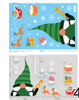 Christmas Decorations Glass Electrostatic Stickers