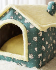 Foldable Dog House Pet Cat Bed Winter Dog Villa Sleep Kennel Removable Nest Warm Enclosed Cave Sofa Pets Supplies