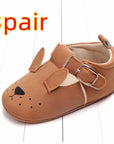 Spring and autumn cartoon animal baby shoes matte leather non-slip soft bottom baby shoes wholesale 0884