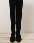 Over-the-knee Boots High Heel Pointed-toe Frosted