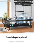 Kitchen Dish Rack Draining Rack Tableware Flat Ware Storage Rack