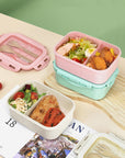 Wheat Straw Insulated Lunch Student Convenient Lunch Box