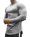 New Long Sleeve T Shirt Sport Men Gym Shirt Quick Dry Gym Fitness Training Running T Shirt Men Workout T-Shirt Bodybuilding Tops