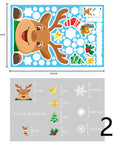 Christmas Decorations Glass Electrostatic Stickers