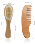 Baby Wool Brush Set, Baby Shower, Scrubbing Brush, Shower Comb