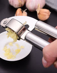 Stainless Steel Garlic Press Household Garlic Masher