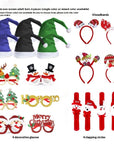 Christmas Decorations Glasses Suit