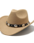 Minority Style Woolen Western Cowboy Hats Men's And Women's Couple Hats