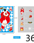 Christmas Decorations Glass Electrostatic Stickers