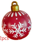 Christmas Ornament Ball Outdoor Pvc 60CM Inflatable Decorated Ball PVC Giant Big Large Balls Xmas Tree Decorations Toy Ball