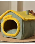 Foldable Dog House Pet Cat Bed Winter Dog Villa Sleep Kennel Removable Nest Warm Enclosed Cave Sofa Pets Supplies