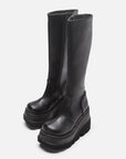 Women's Fashion Wedge Small Tube Circumference Platform Knee-high Boots