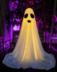 Ghost Halloween Decorations In The Front Porch Courtyard