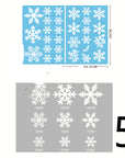 Christmas Decorations Glass Electrostatic Stickers