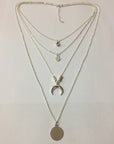 Fashionable Personality New Multi-layer Moon Disc Pendant