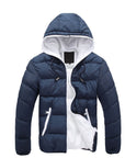 Men's plus size hooded padded down coat