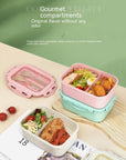 Wheat Straw Insulated Lunch Student Convenient Lunch Box