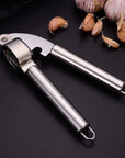 Stainless Steel Garlic Press Household Garlic Masher