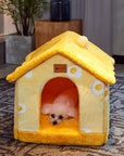 Foldable Dog House Pet Cat Bed Winter Dog Villa Sleep Kennel Removable Nest Warm Enclosed Cave Sofa Pets Supplies