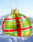 Christmas Ornament Ball Outdoor Pvc 60CM Inflatable Decorated Ball PVC Giant Big Large Balls Xmas Tree Decorations Toy Ball