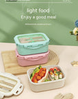 Wheat Straw Insulated Lunch Student Convenient Lunch Box