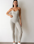 Womens Sexy Unitard One Piece Jumpsuit Spaghetti Strap Tummy Control Rompers Sleeveless Bodysuits Outfits