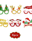 Christmas Decorations Glasses Suit